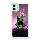 Creeper Glass Broken Violet iPhone 12 Case