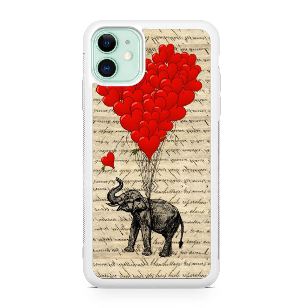 Elephant And Heart iPhone 12 Case