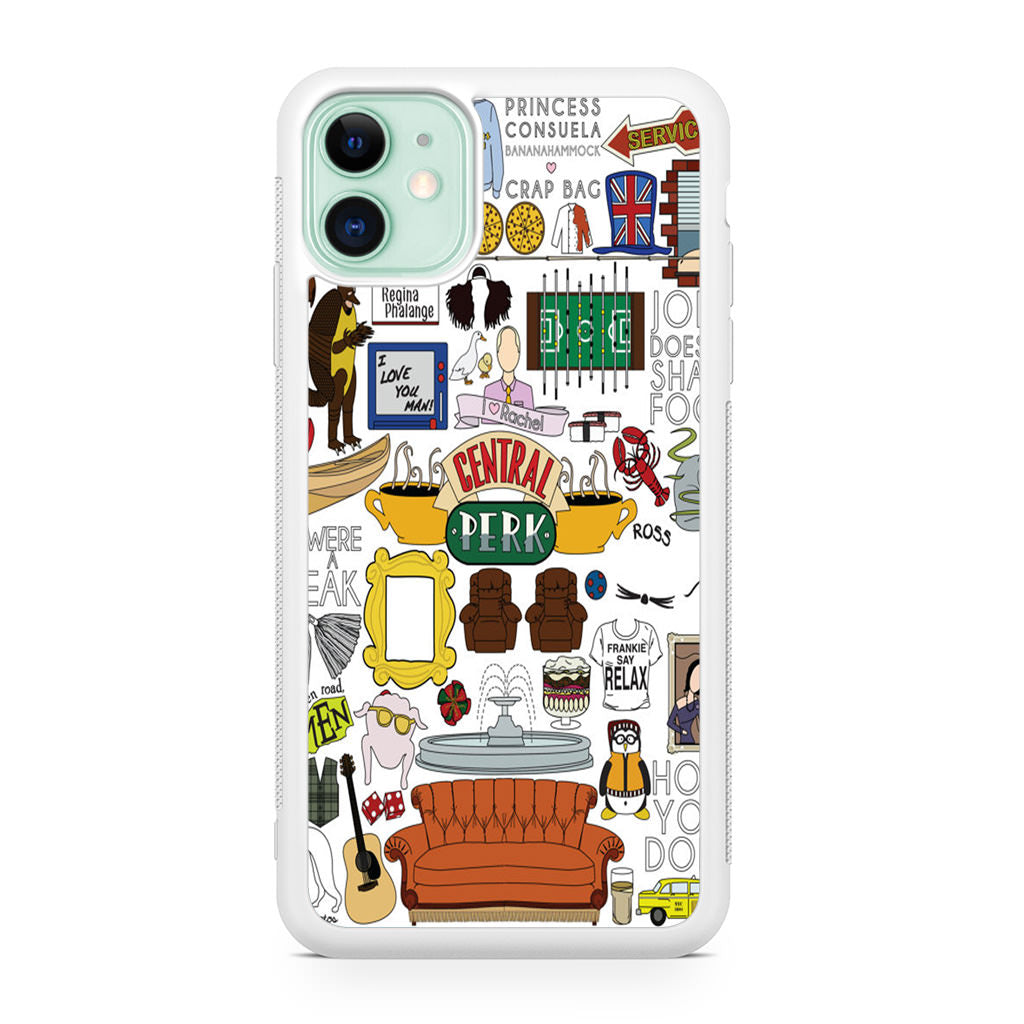 Friends TV Show Central Perk Sticker iPhone 11 Case