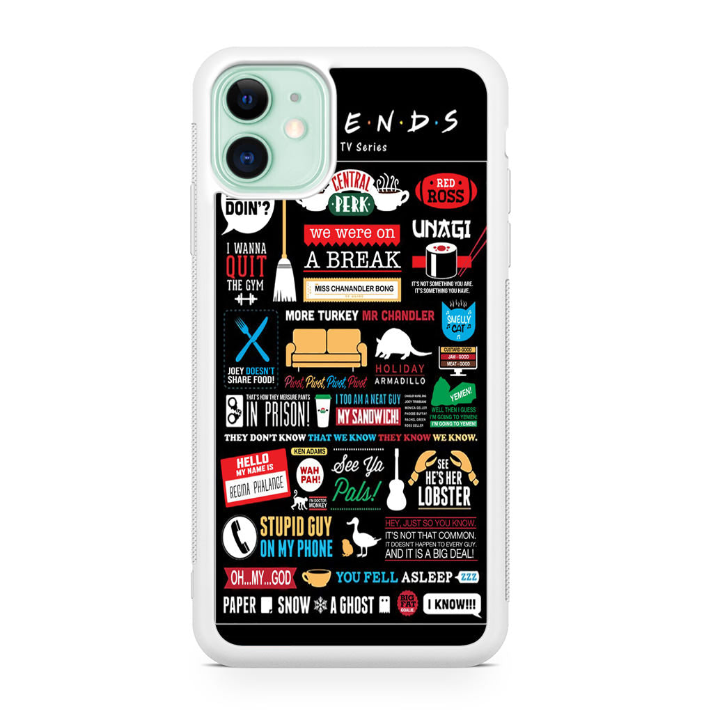 Friends TV Show Quotes Poster iPhone 12 Case