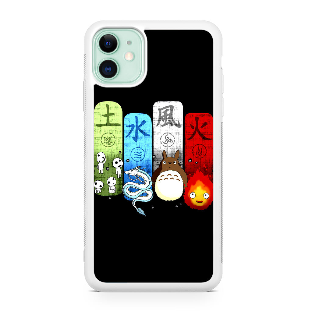 Ghibli Elemental Charms iPhone 12 Case