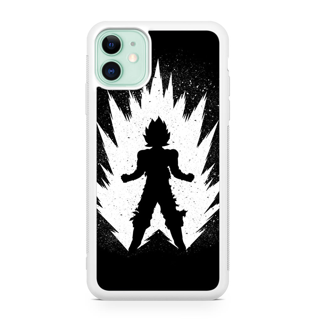 Goku Super Saiyan Black White iPhone 11 Case