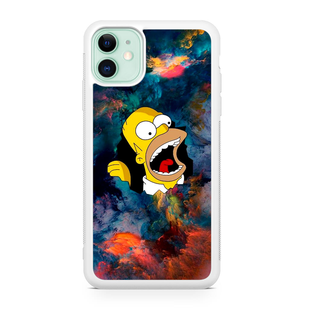 Homer Behind The Black Hole iPhone 12 Case