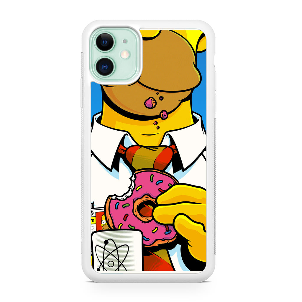 Homer Eats Donut iPhone 12 Case