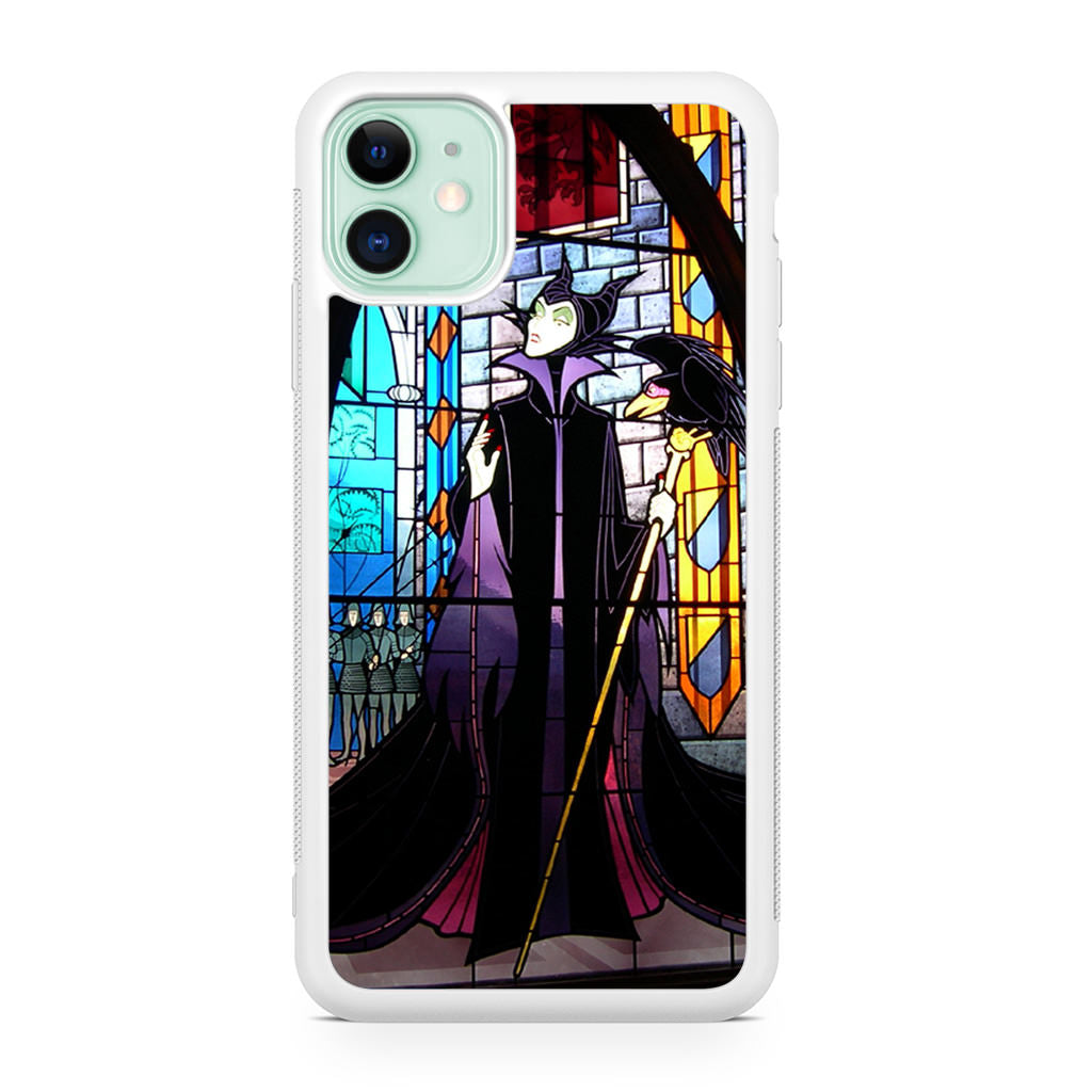 Maleficent Sleeping Beauty Glass Art iPhone 12 Case