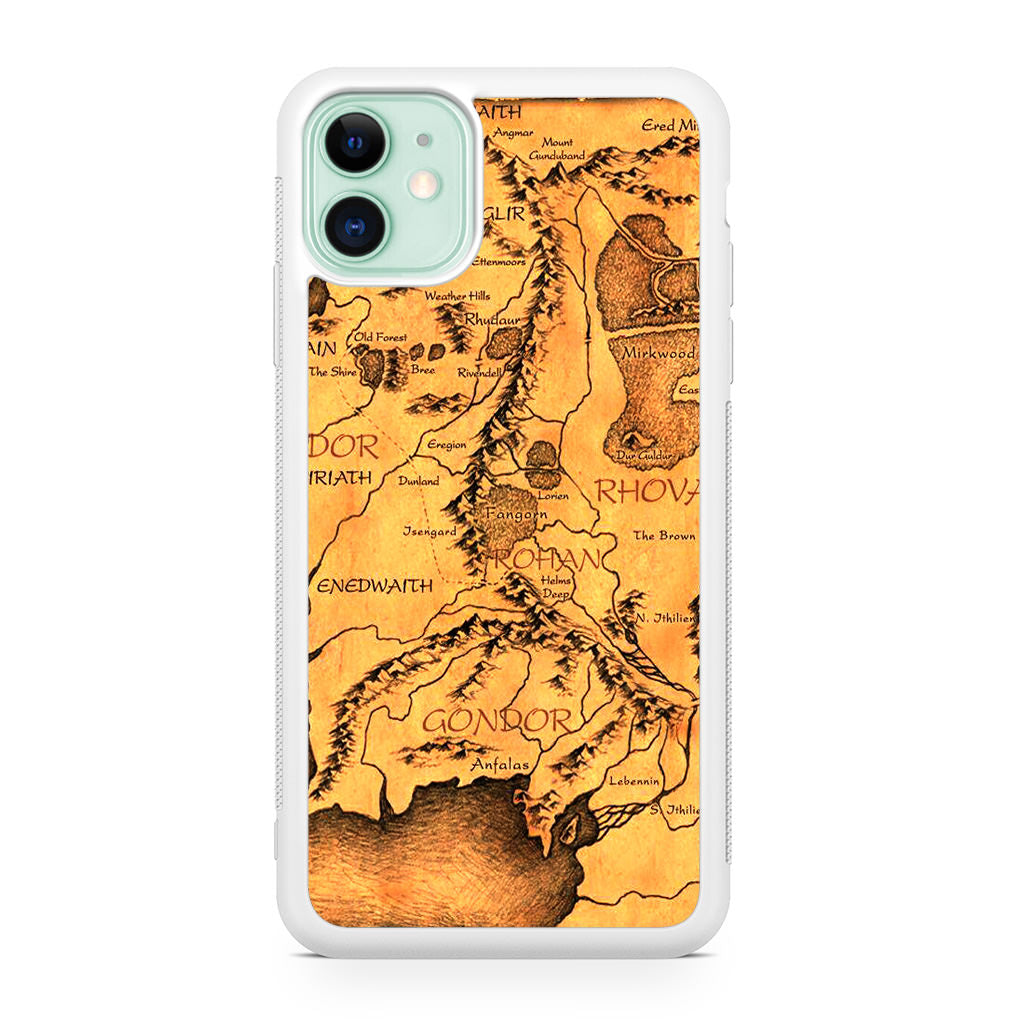 Middle Earth Map Hobbit iPhone 12 mini Case