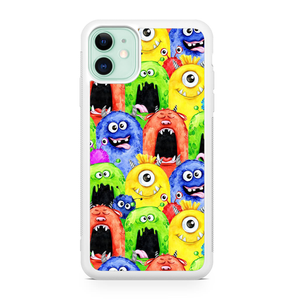 Monster Watercolor Art iPhone 12 Case