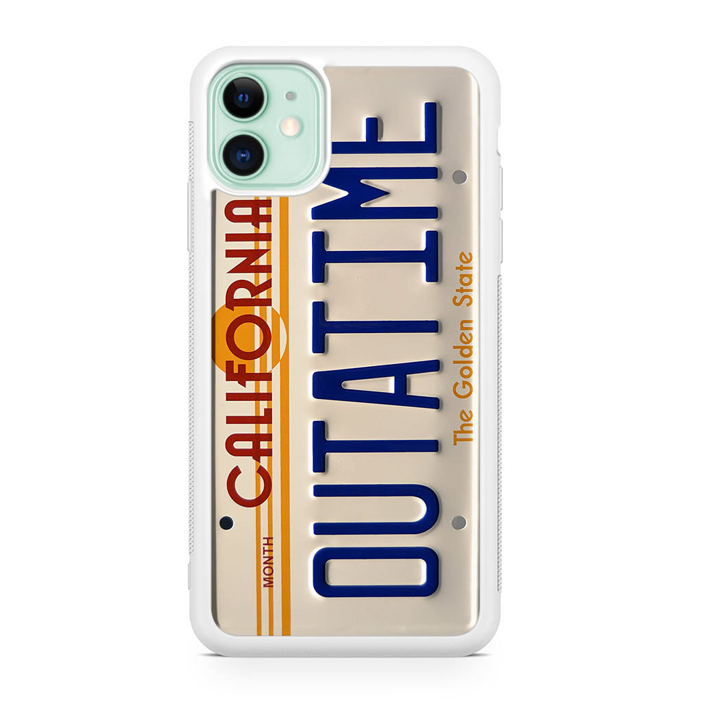 Back to the Future License Plate Outatime iPhone 11 Case