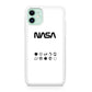 NASA Minimalist White iPhone 12 mini Case