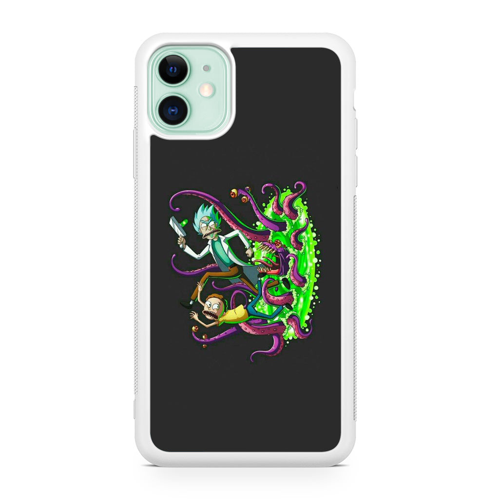 Rick And Morty Pass Through The Portal iPhone 11 Case