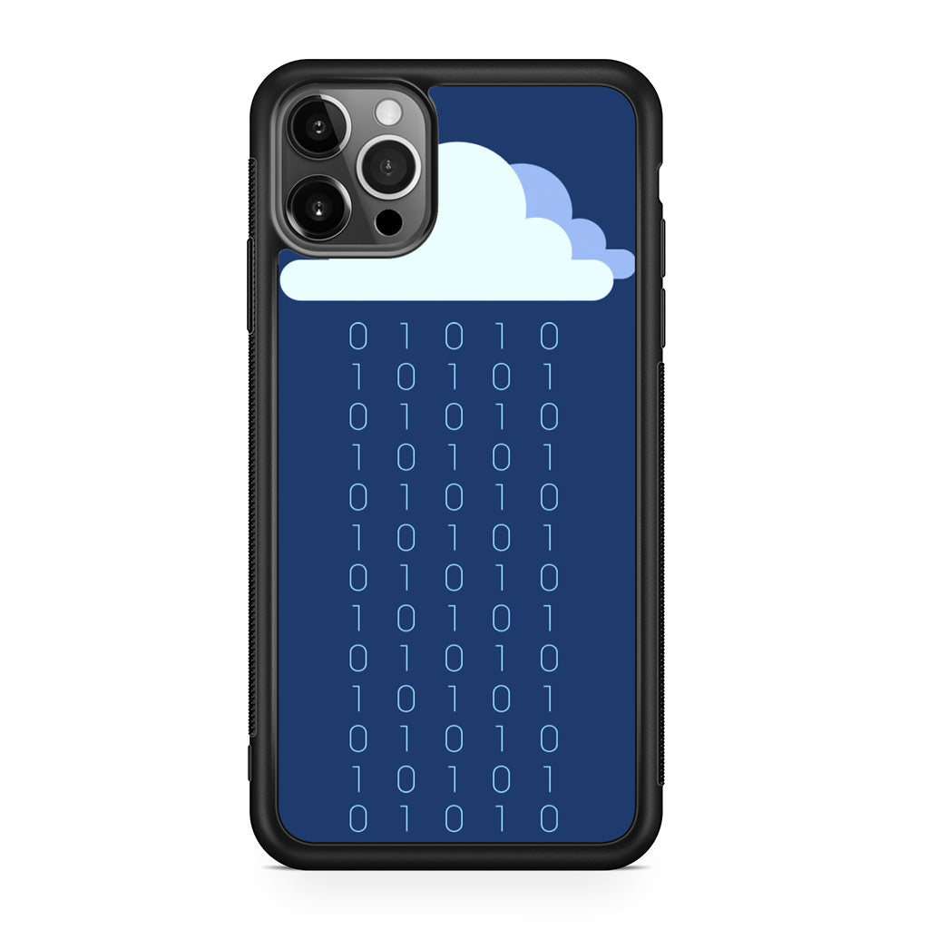 Abstract Binary Minimalist iPhone 12 Pro Case