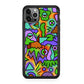 Abstract Colorful Doodle Art iPhone 12 Pro Case