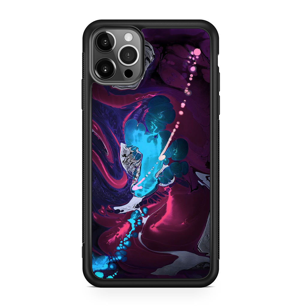 Abstract Purple Blue Art iPhone 12 Pro Max Case