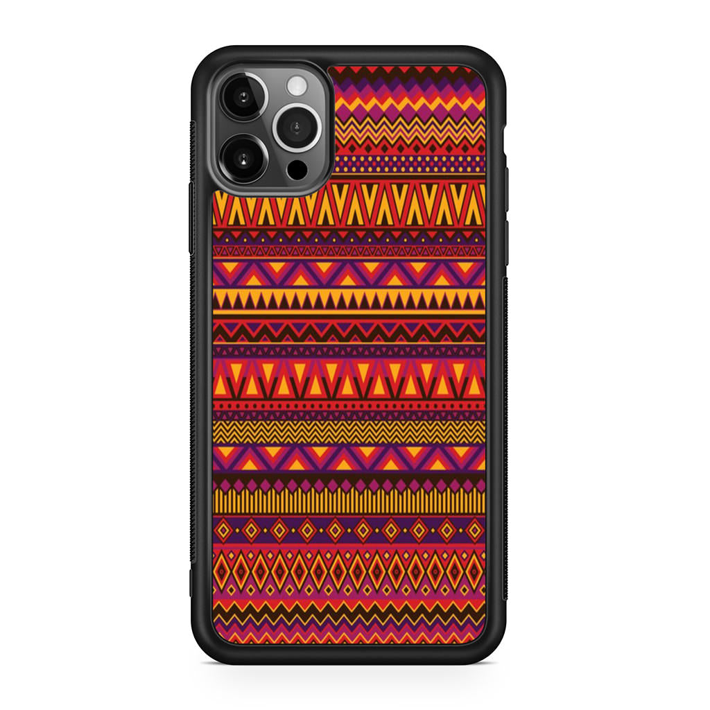 African Aztec Pattern iPhone 12 Pro Case