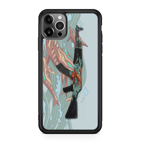 AK-47 Aquamarine Revenge iPhone 12 Pro Case