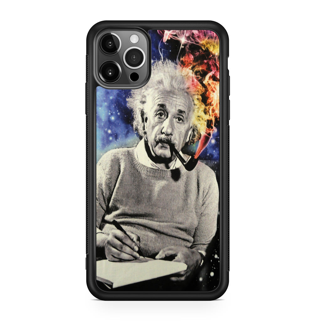 Albert Einstein Smoking iPhone 12 Pro Case