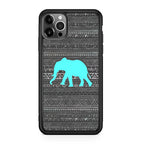 Aztec Elephant Turquoise iPhone 12 Pro Case