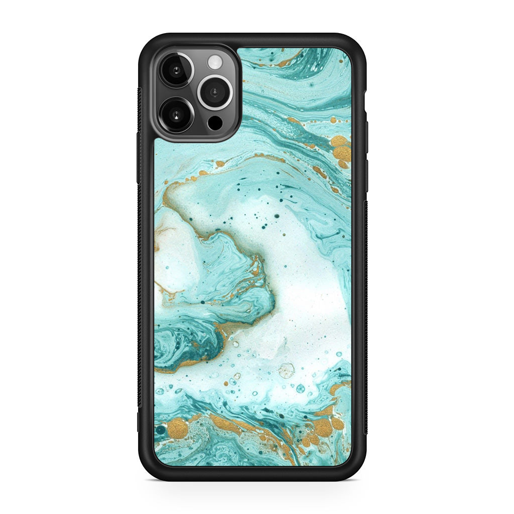 Azure Water Glitter iPhone 12 Pro Case