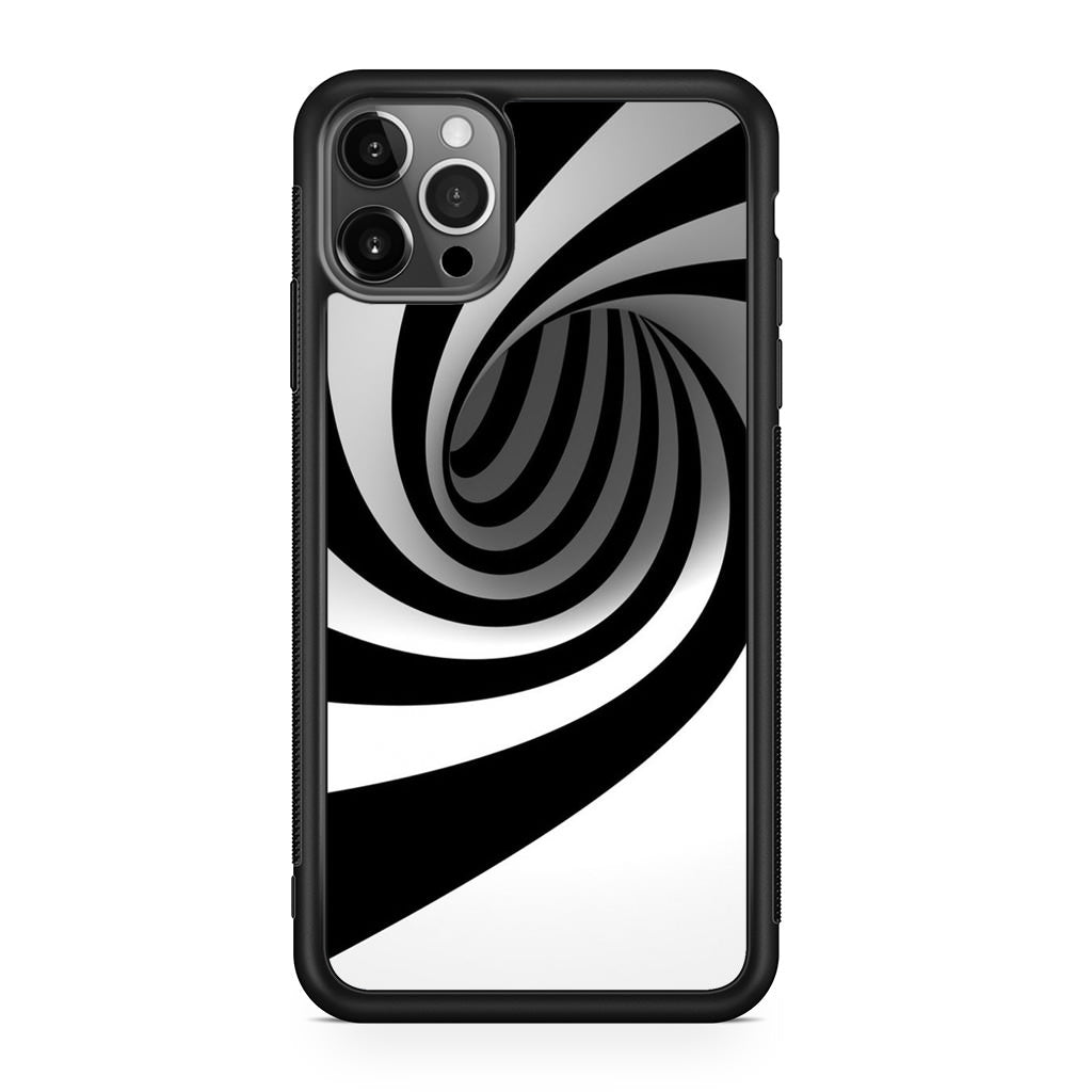 Black and White Twist iPhone 12 Pro Case