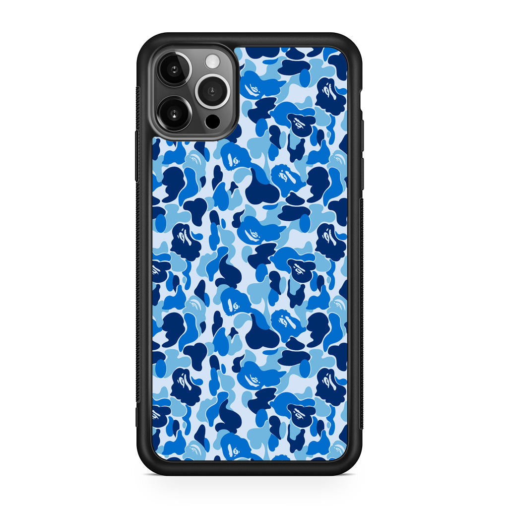Blue Camo iPhone 12 Pro Case