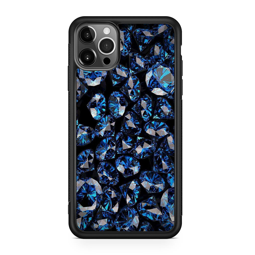 Blue Diamonds Pattern iPhone 12 Pro Max Case