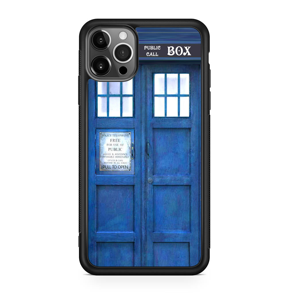 Blue Police Call Box iPhone 12 Pro Case