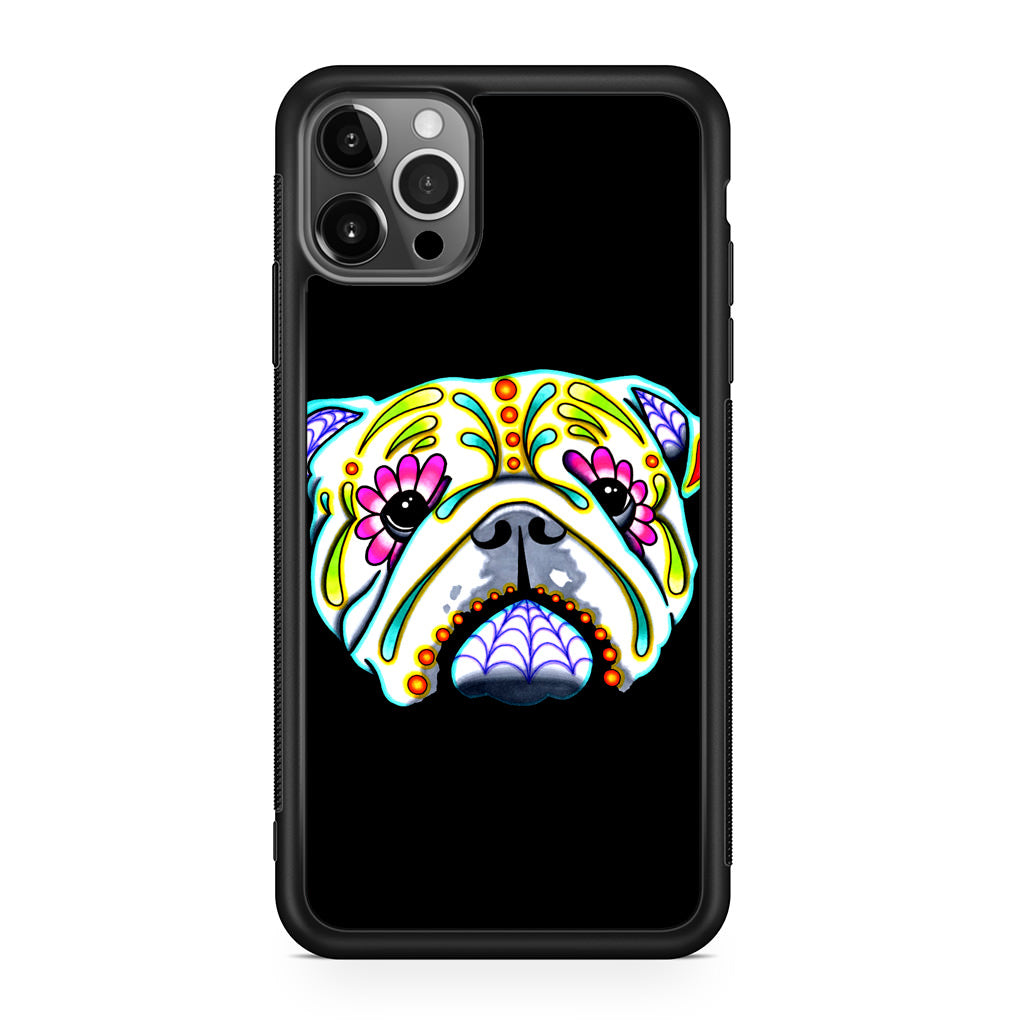 Colorful Bulldog Art iPhone 12 Pro Case