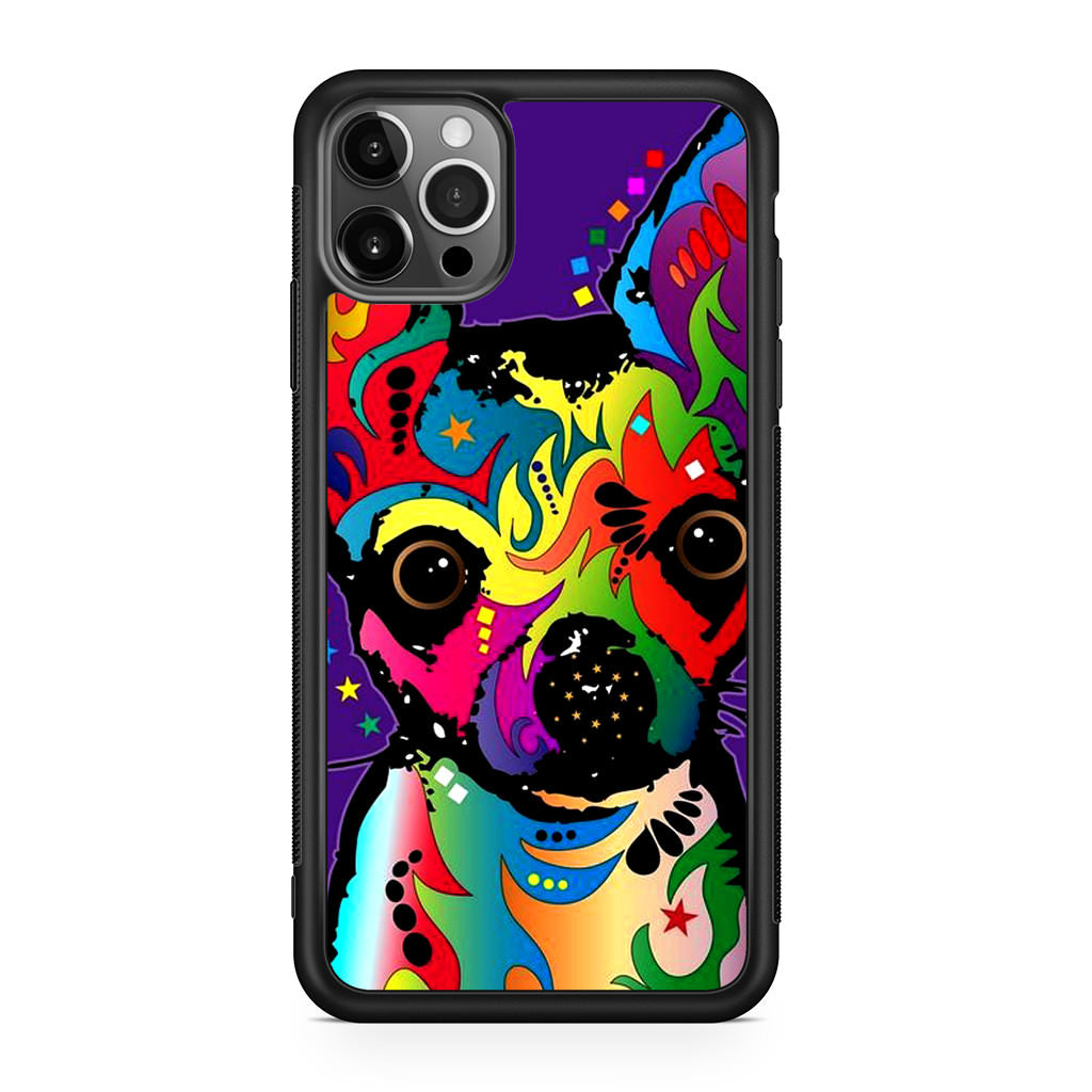 Colorful Chihuahua iPhone 12 Pro Case