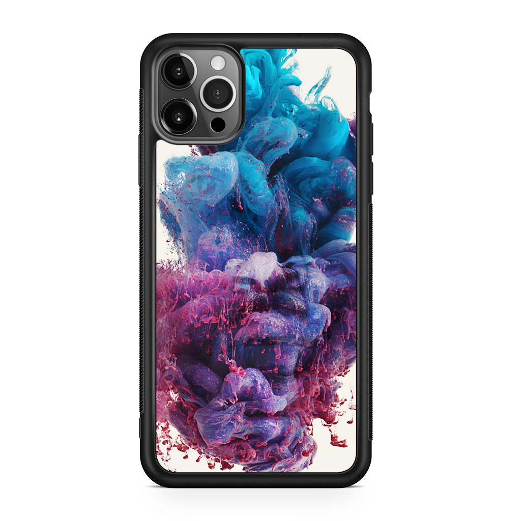 Colorful Dust Art on White iPhone 12 Pro Max Case