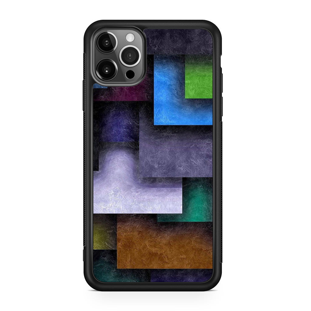 Colorful Rectangel Art iPhone 12 Pro Max Case