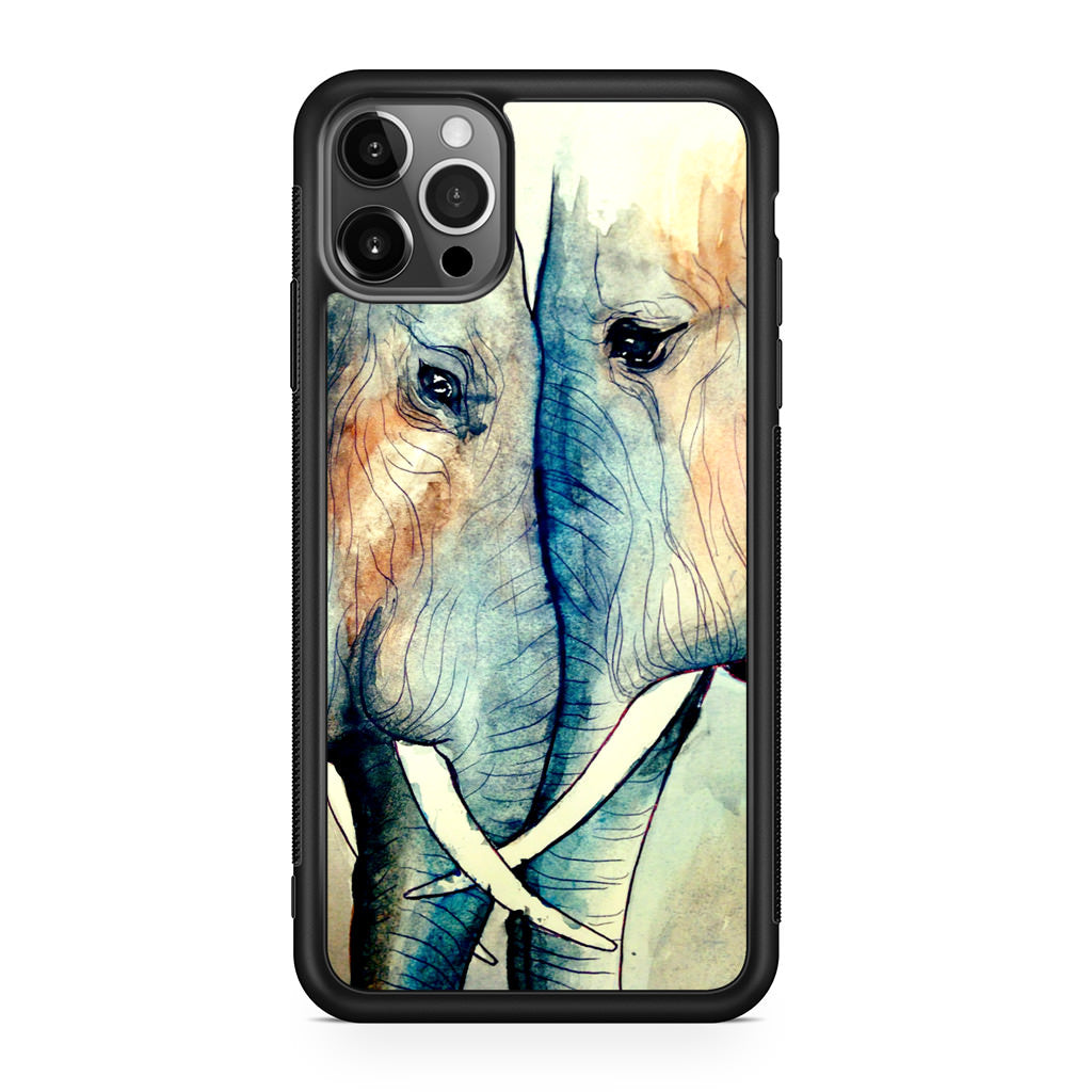 Elephants Sadness iPhone 12 Pro Case