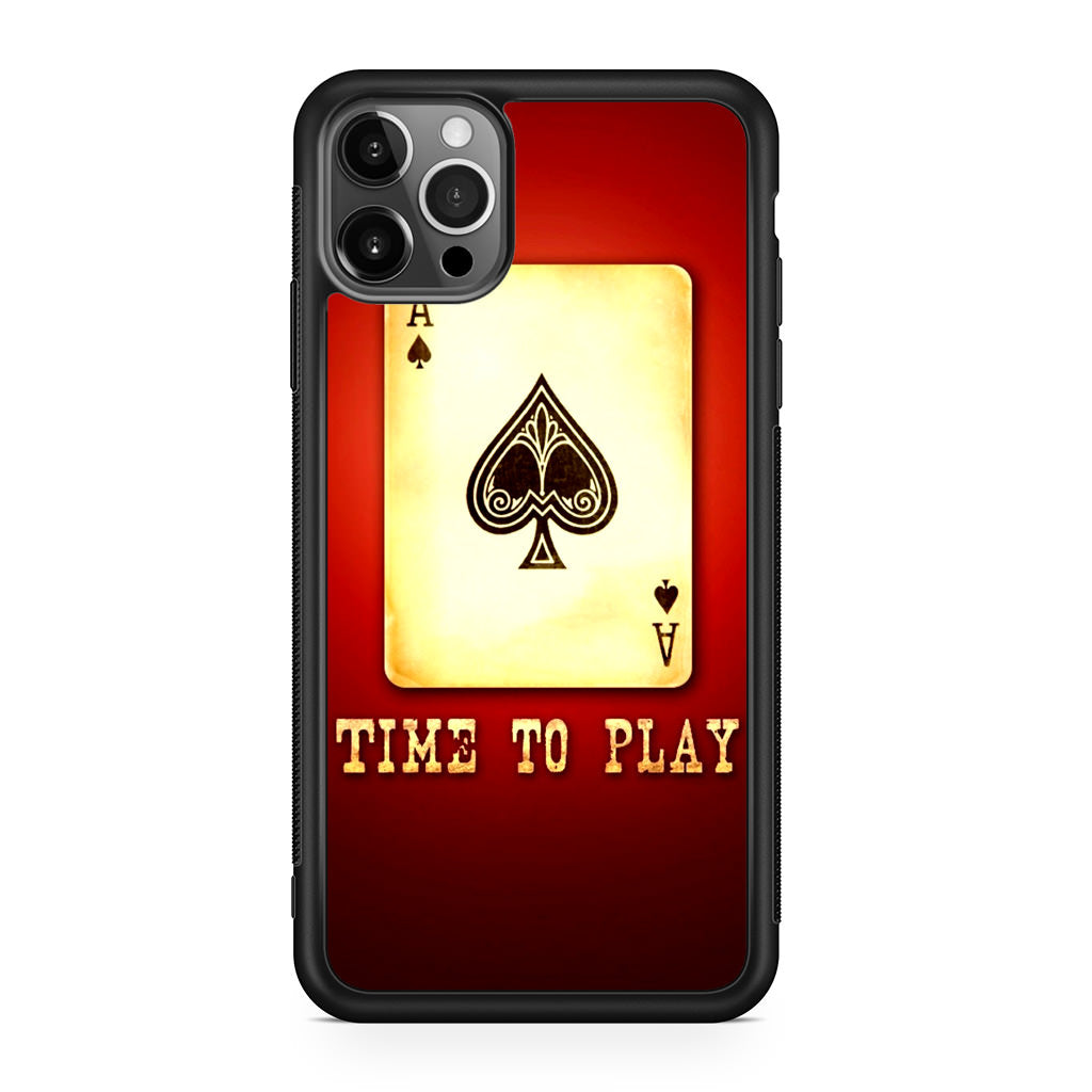 Game Card Time To Play iPhone 12 Pro Case