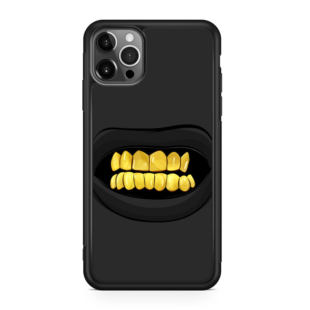 Gold Grillz iPhone 12 Pro Case