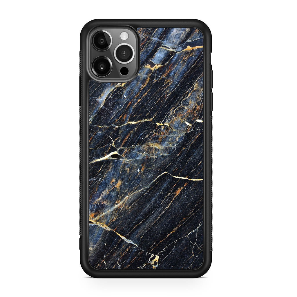 Golden Black Marble iPhone 12 Pro Case