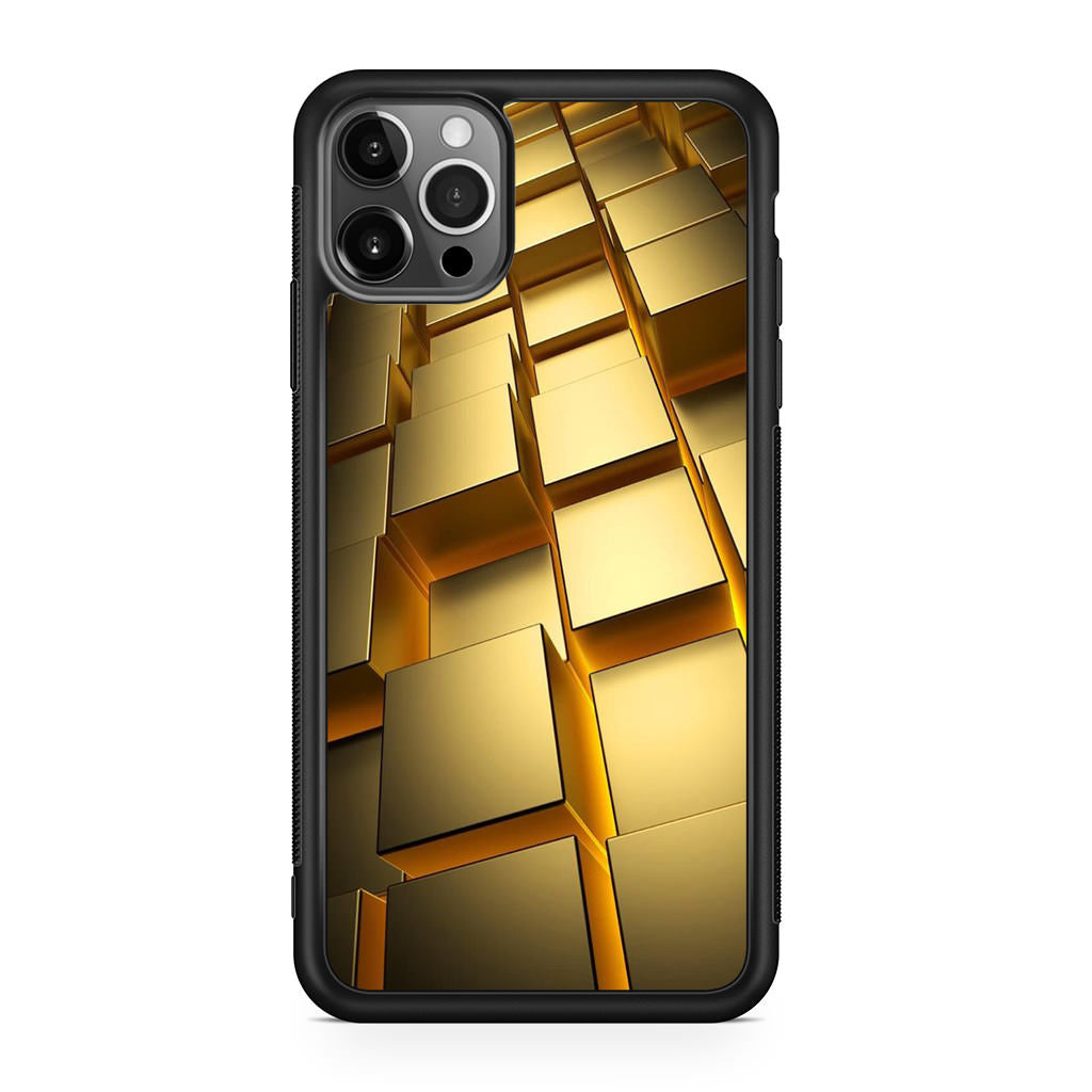 Golden Cubes iPhone 12 Pro Case