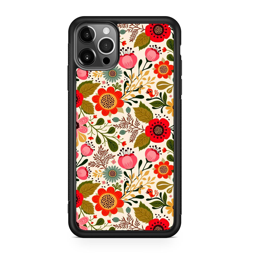 Hello Spring Pattern iPhone 12 Pro Max Case