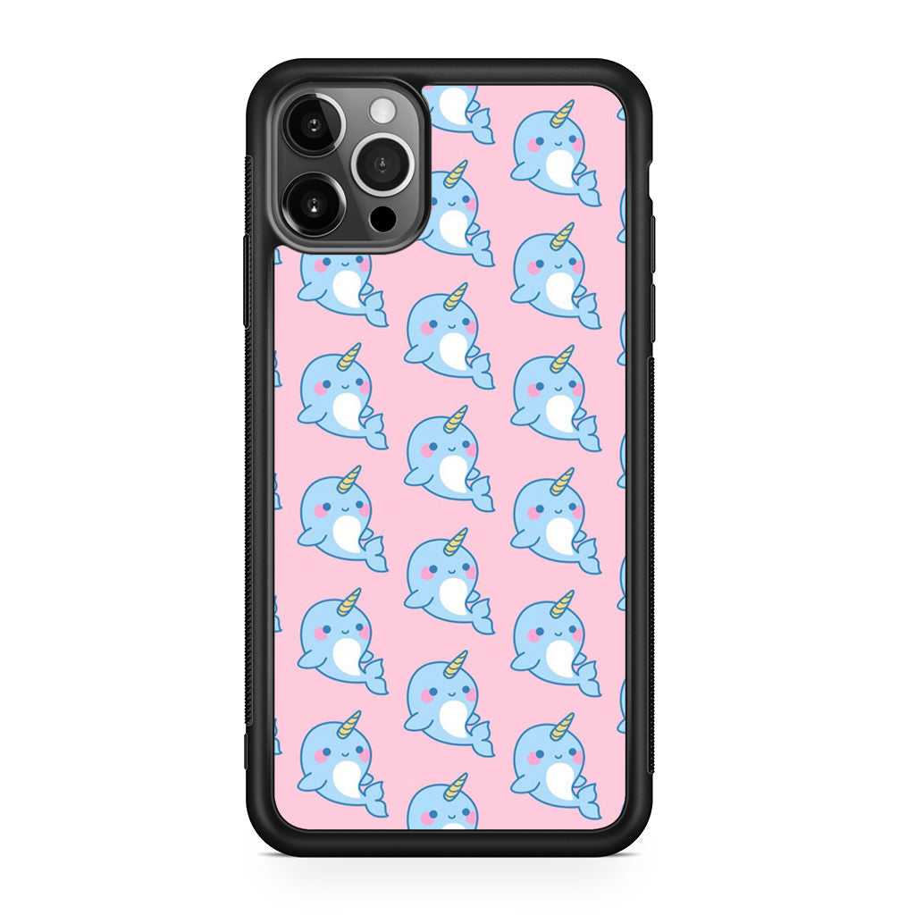 Horned Whales Pattern iPhone 12 Pro Max Case