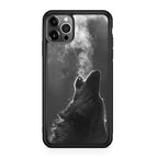Howling Wolves Black and White iPhone 12 Pro Max Case