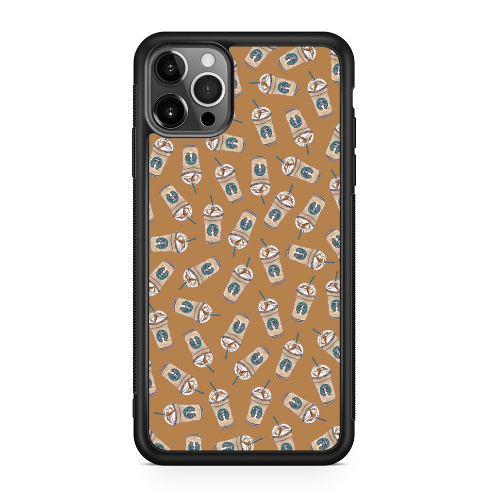 Iced Cappuccinos Lover Pattern iPhone 12 Pro Max Case