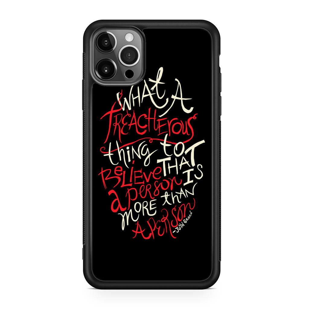 John Green Quotes More Than A Person iPhone 12 Pro Max Case