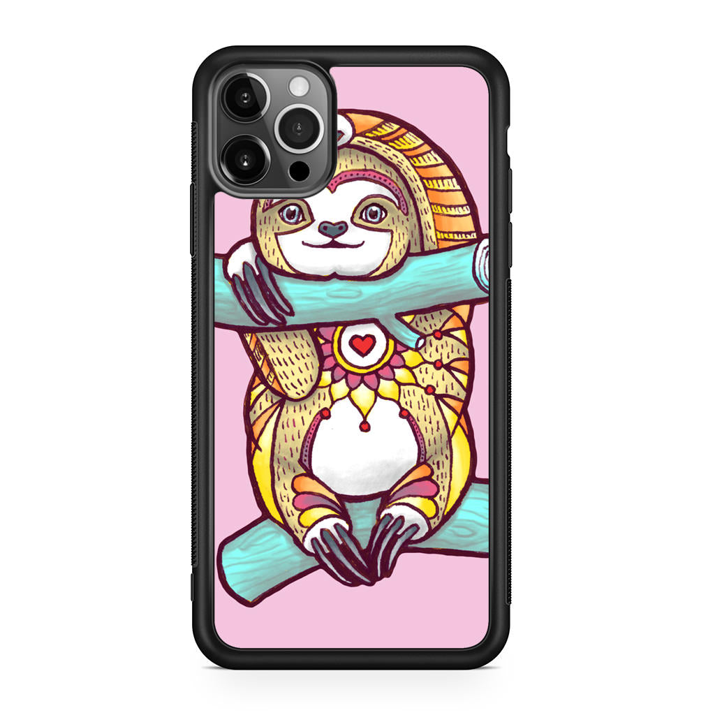Mandala Sloth iPhone 12 Pro Max Case