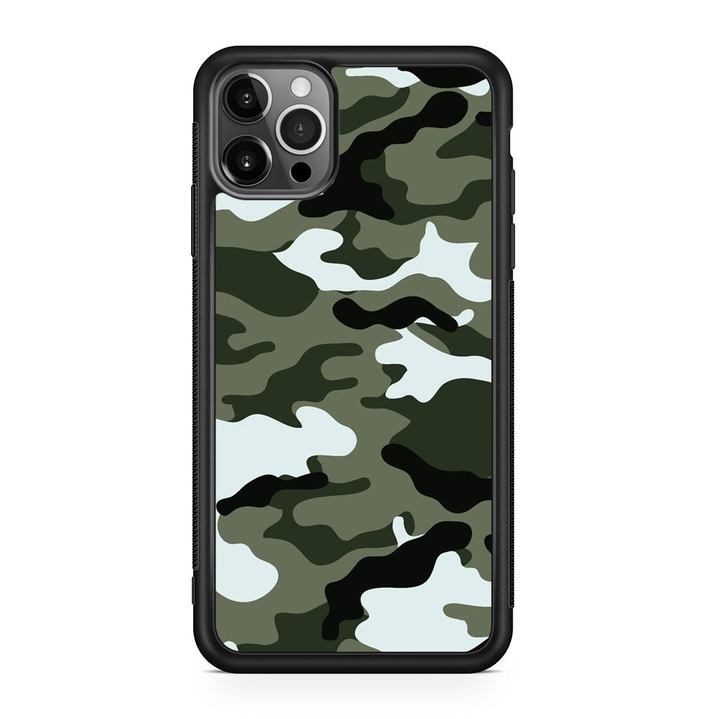 Military Green Camo iPhone 12 Pro Case