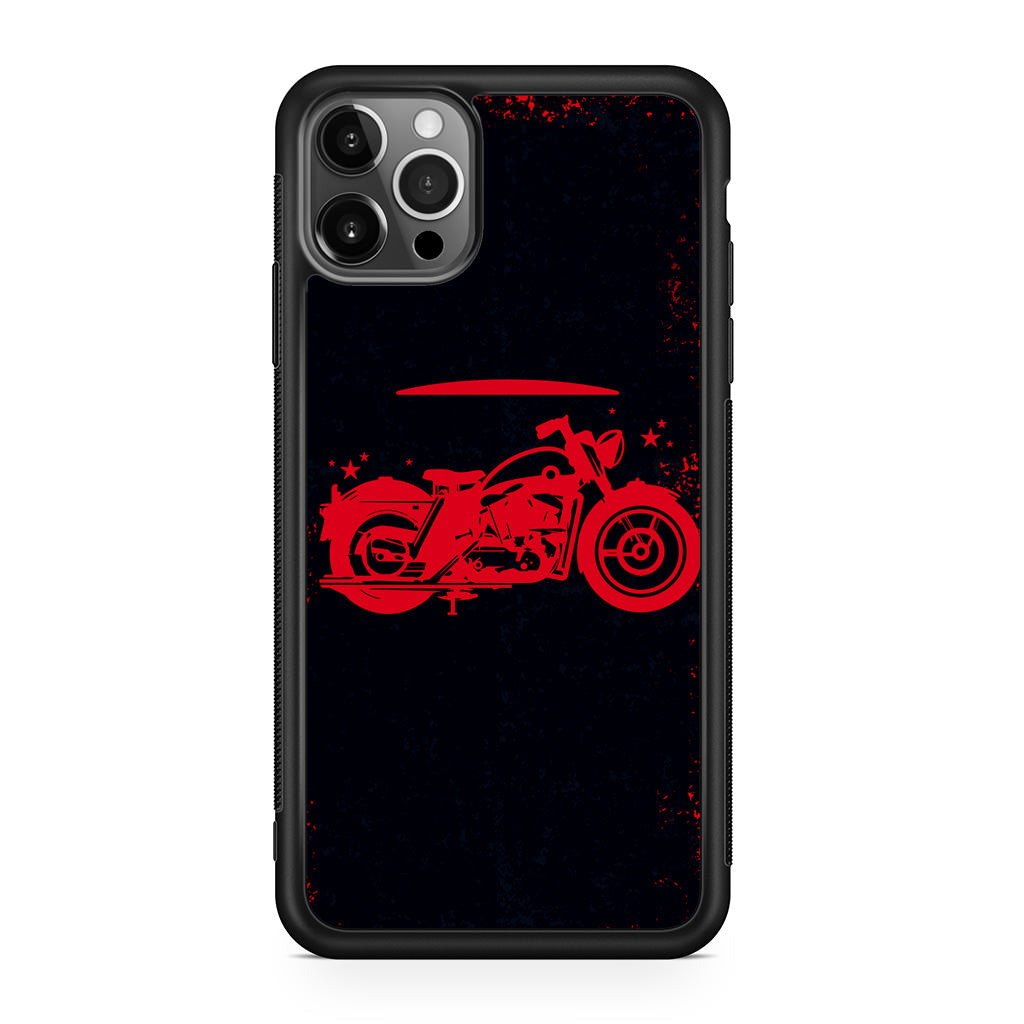 Motorcycle Red Art iPhone 12 Pro Case