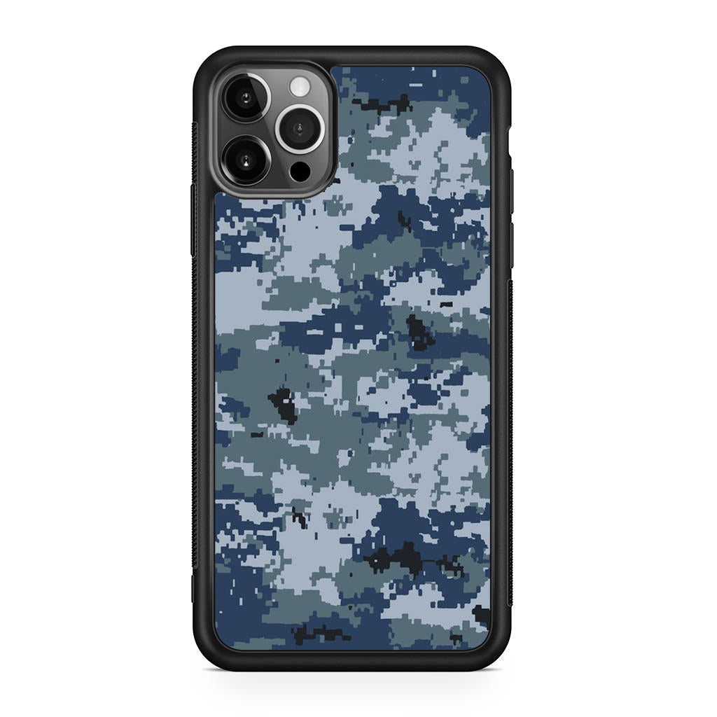 Navy Camo iPhone 12 Pro Case