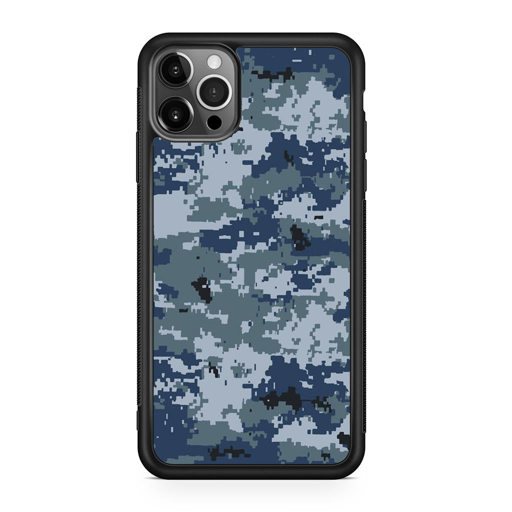 Navy Camo iPhone 12 Pro Max Case