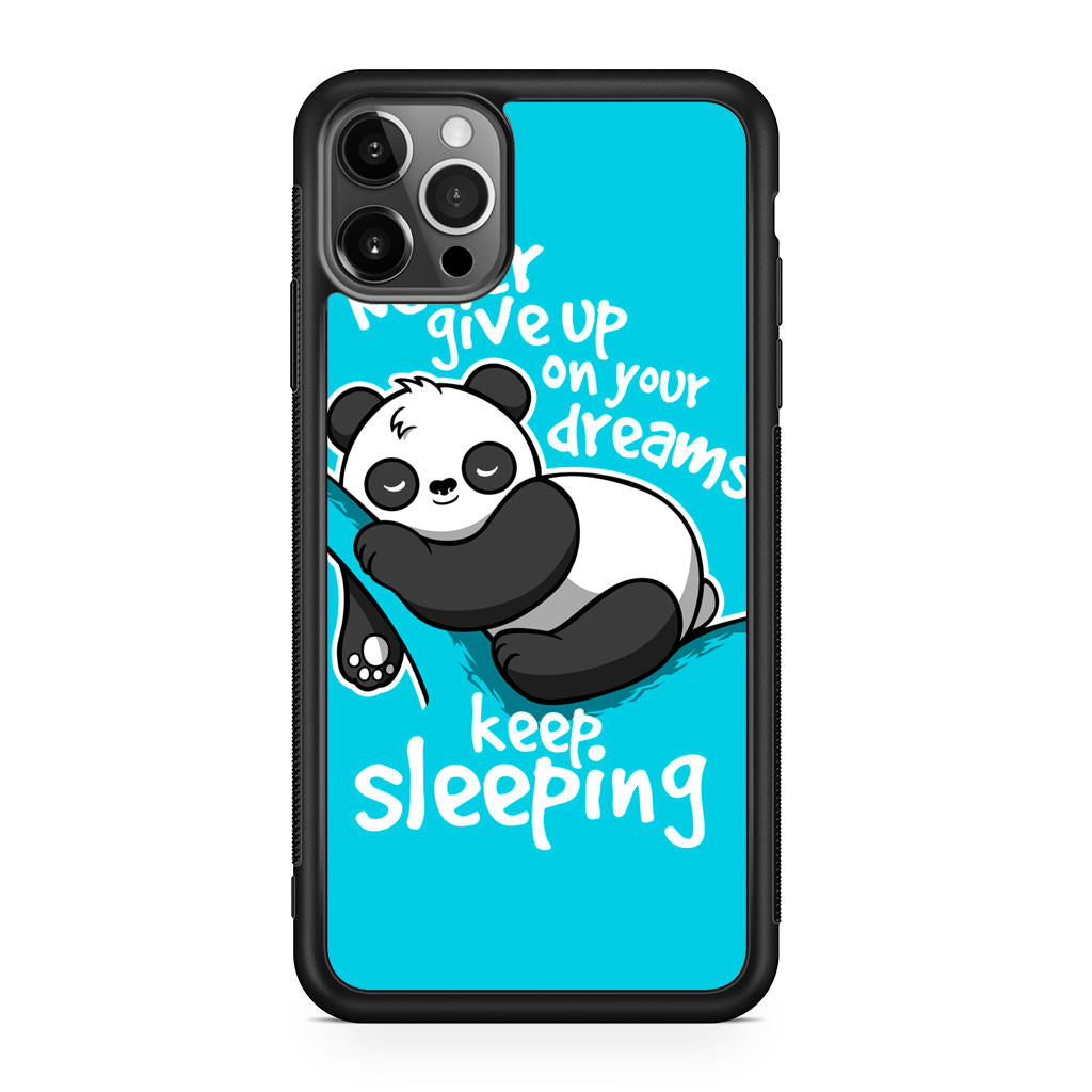 Panda Keep Sleeping iPhone 12 Pro Case