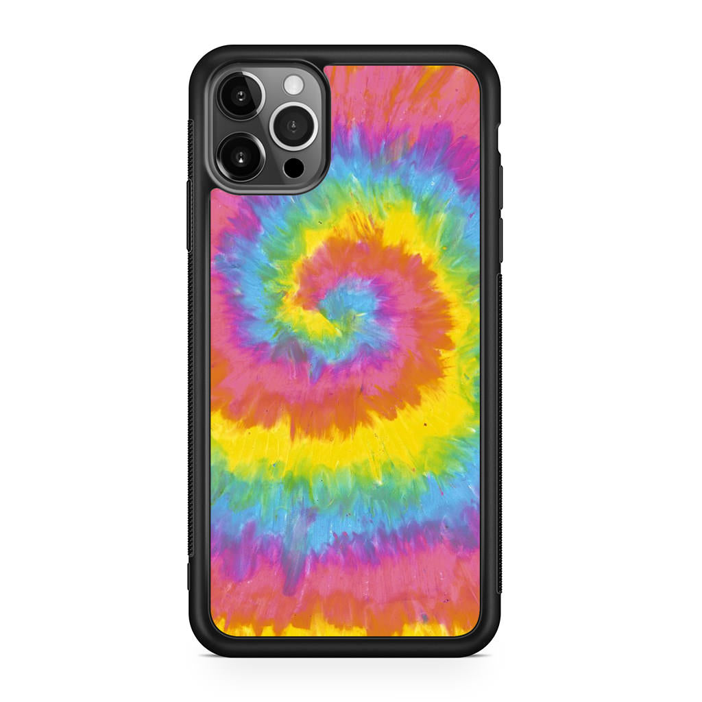 Pastel Rainbow Tie Dye iPhone 12 Pro Case