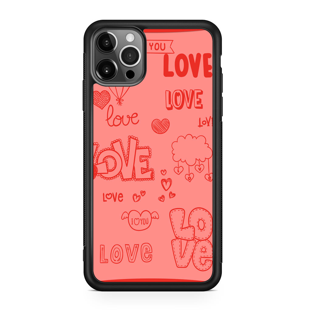 Pink Lover iPhone 12 Pro Max Case