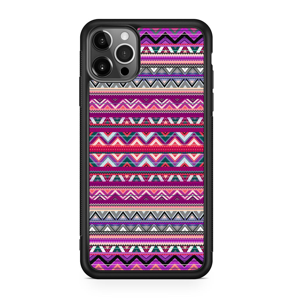 Purple Aztec Art iPhone 12 Pro Max Case