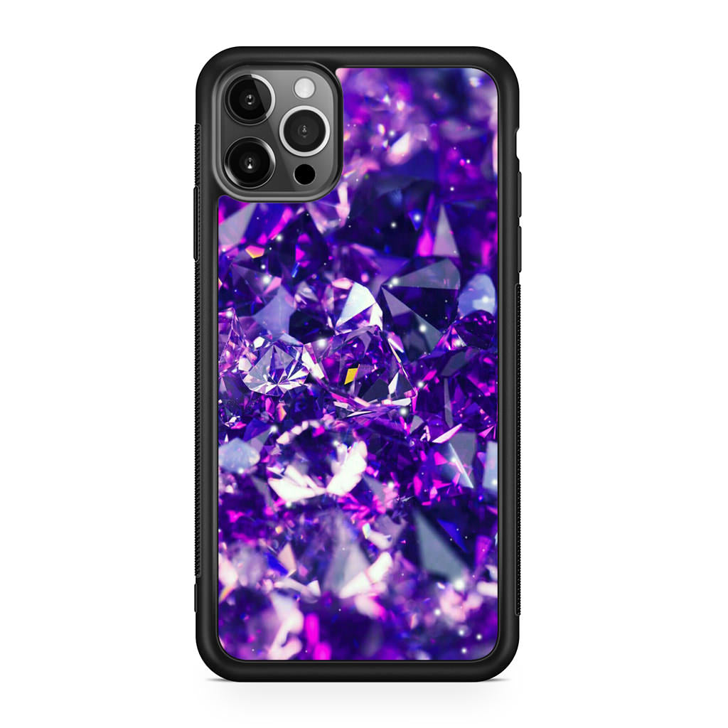 Purple Crystal iPhone 12 Pro Case